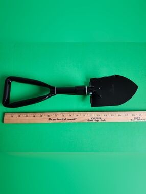 Compact Folding Camping & tool  Survival Shovel with Case- Black New w/o Tags